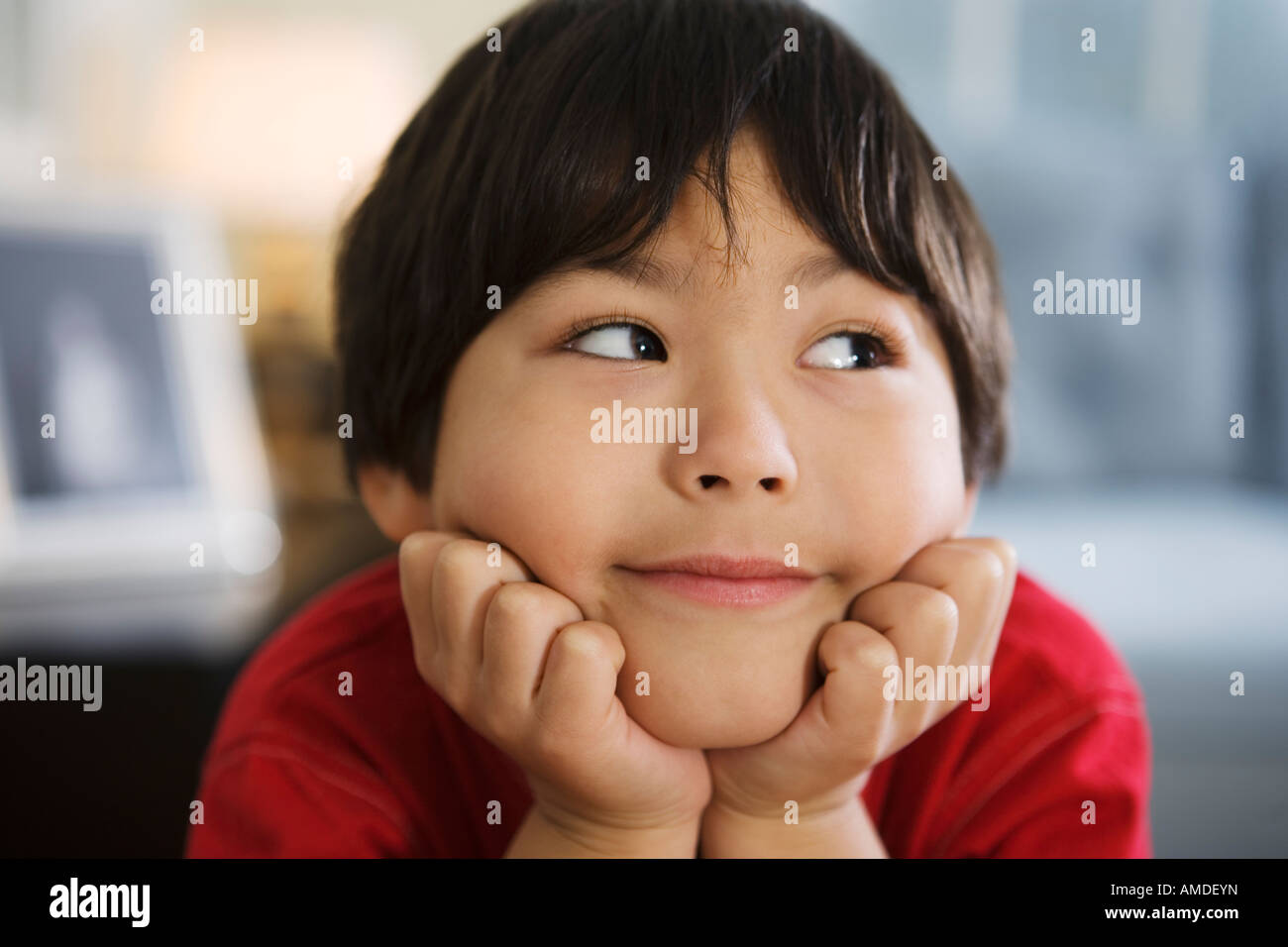 Nahaufnahme eines jungen. Stockfoto