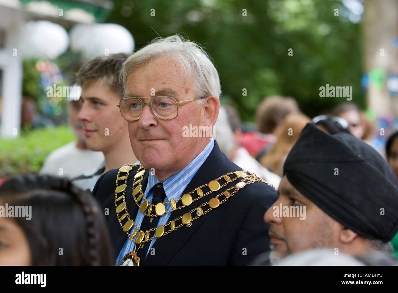 Swindon s Bürgermeister Swindon Mela Stockfoto
