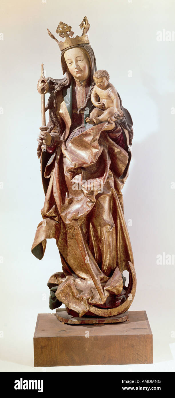 Bildende Kunst, Leinberger, Hans, (um 1475/1480-1531), Skulptur, Madonna, Holz, ca. 1520, Diözesanmuseum, Brixen, Italien, Artist's Urheberrecht nicht geklärt zu werden. Stockfoto