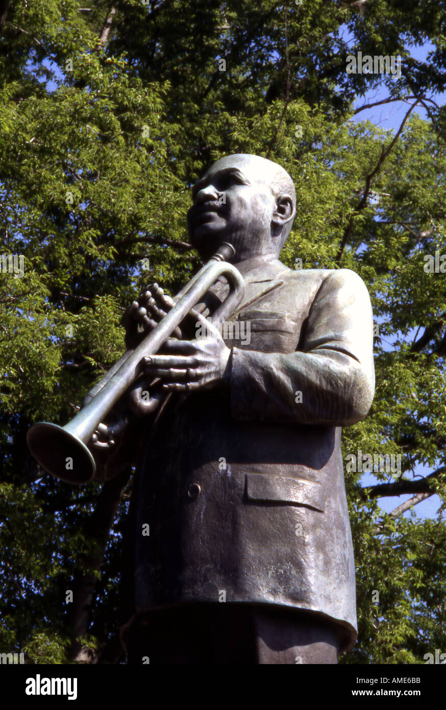 WC praktisch Statue in handliche Park Beale Street Memphis Tenn USA Vater des Blues Stockfoto