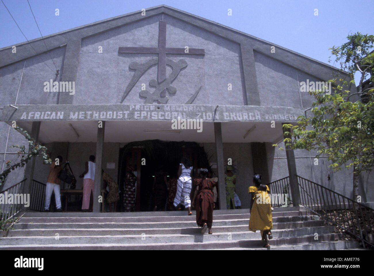 Afrikanische methodistische bischöfliche Kirche von Zion Ghana Stockfoto