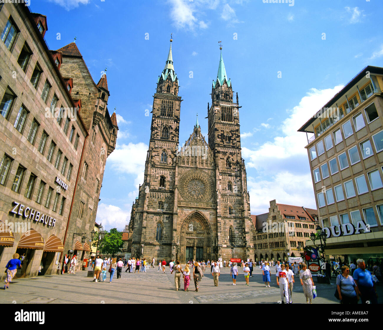 St. Lorenz-Kirche Nürnberg Stockfoto
