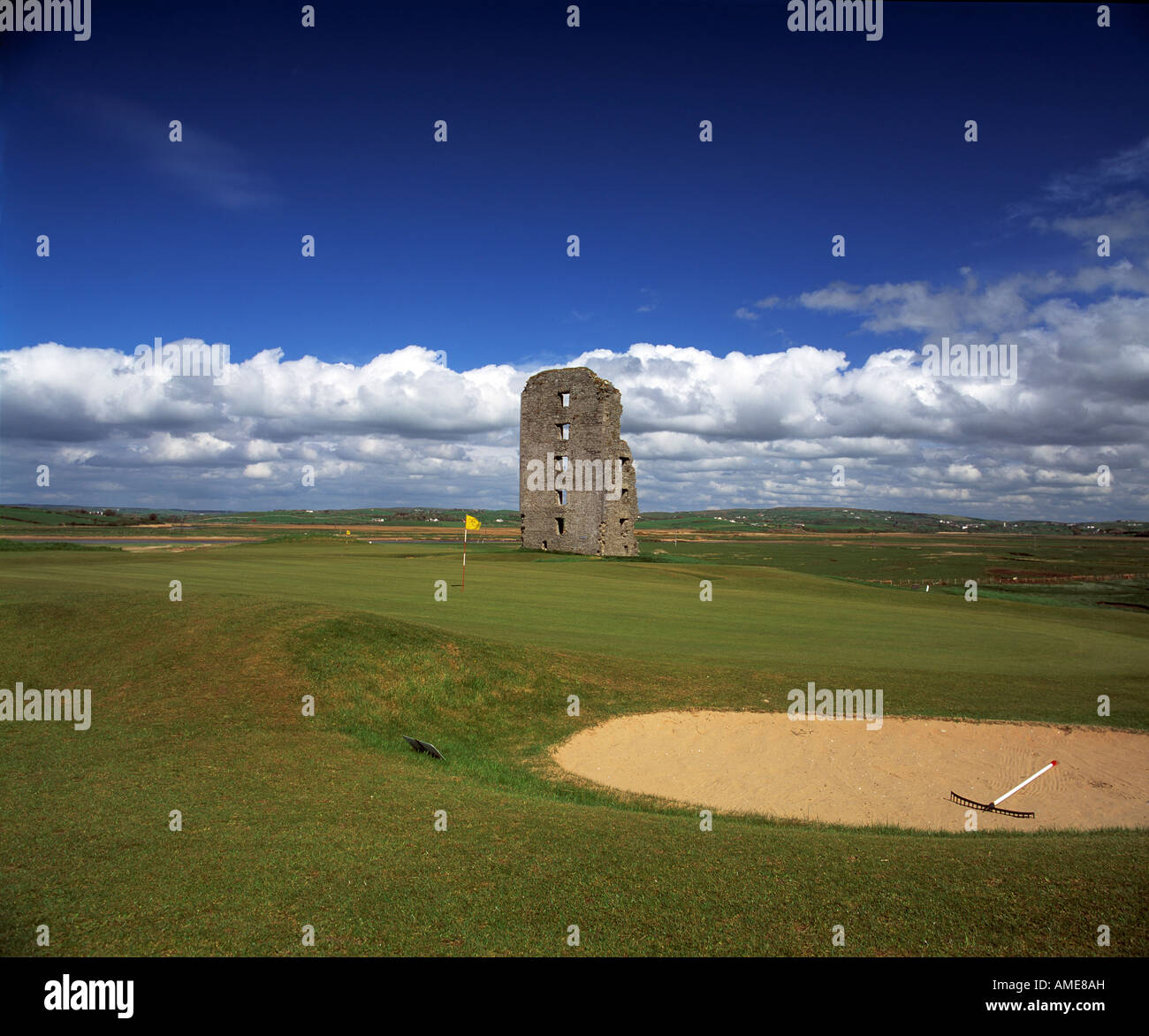 18-Loch-Golfplatz am Atlantik Westküste Irlands Stockfoto