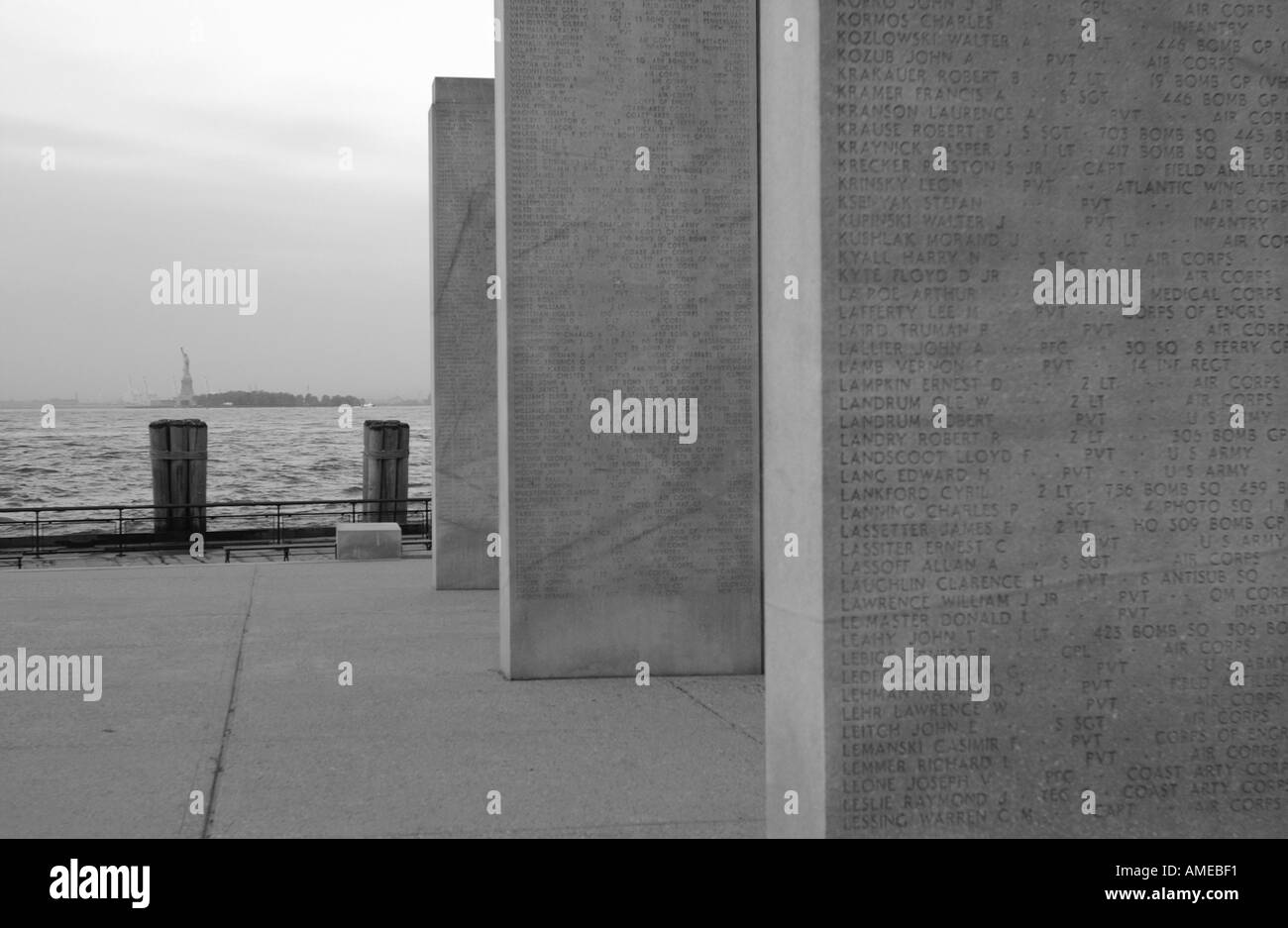 Vietnam Memorial Battery Park Stockfoto