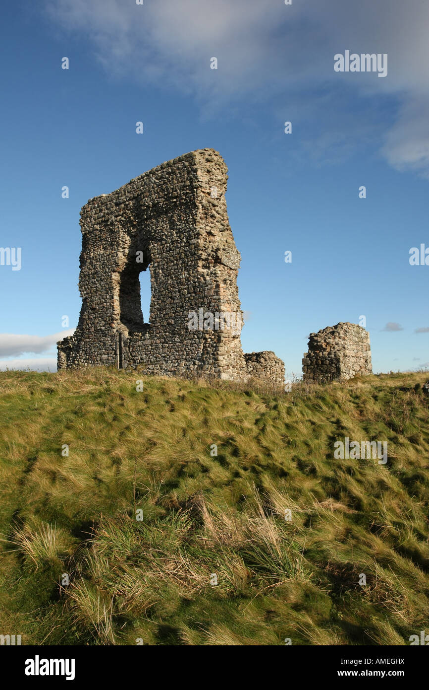 Die Ruinen von Dunnideer Wallburg in der Nähe von Inverurie, Aberdeenshire, Schottland, UK Stockfoto