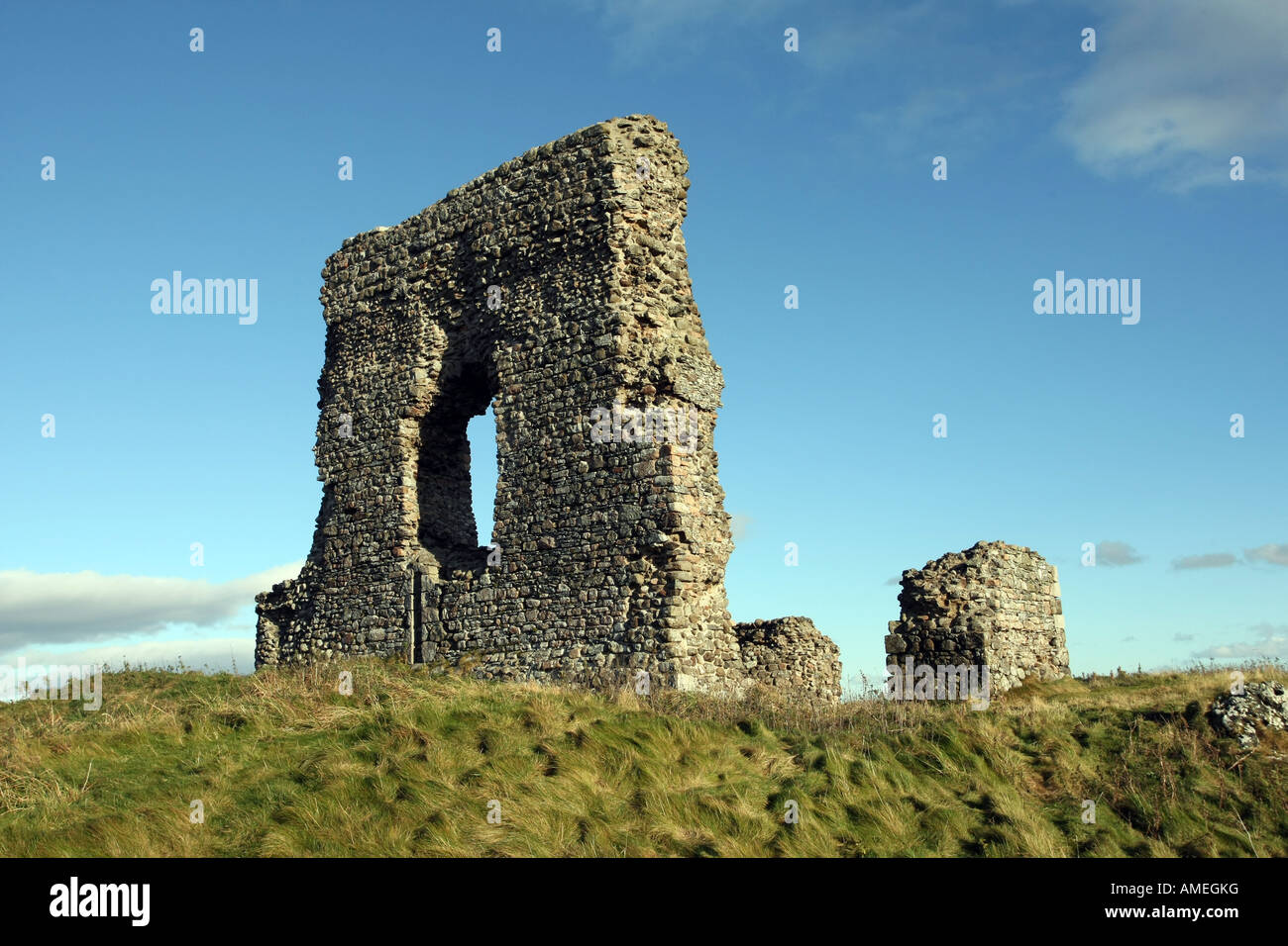 Die Ruinen von Dunnideer Wallburg in der Nähe von Inverurie, Aberdeenshire, Schottland, UK Stockfoto