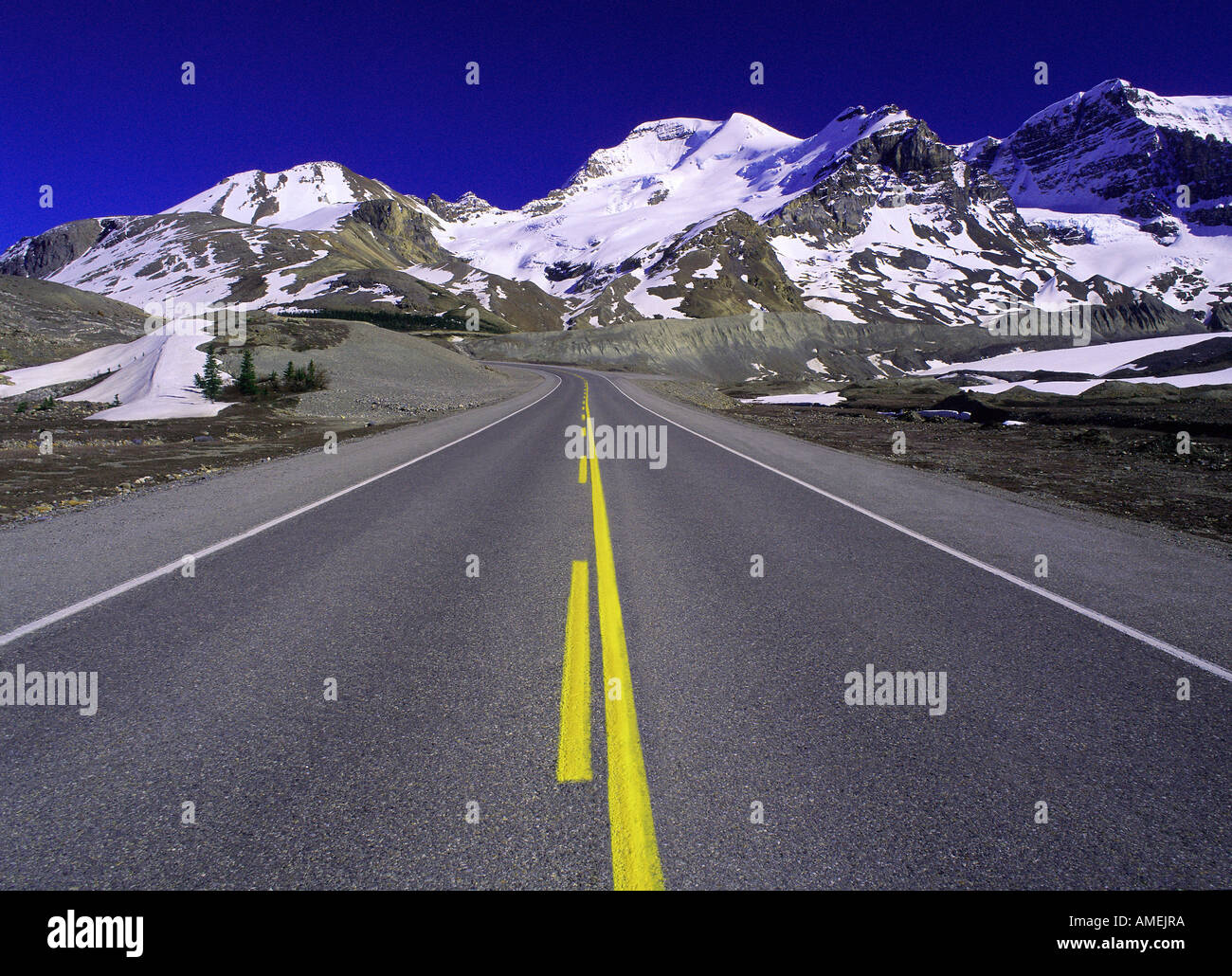 Columbia Icefield, Highway #93 Jasper Nationalpark, Alberta Kanada Stockfoto