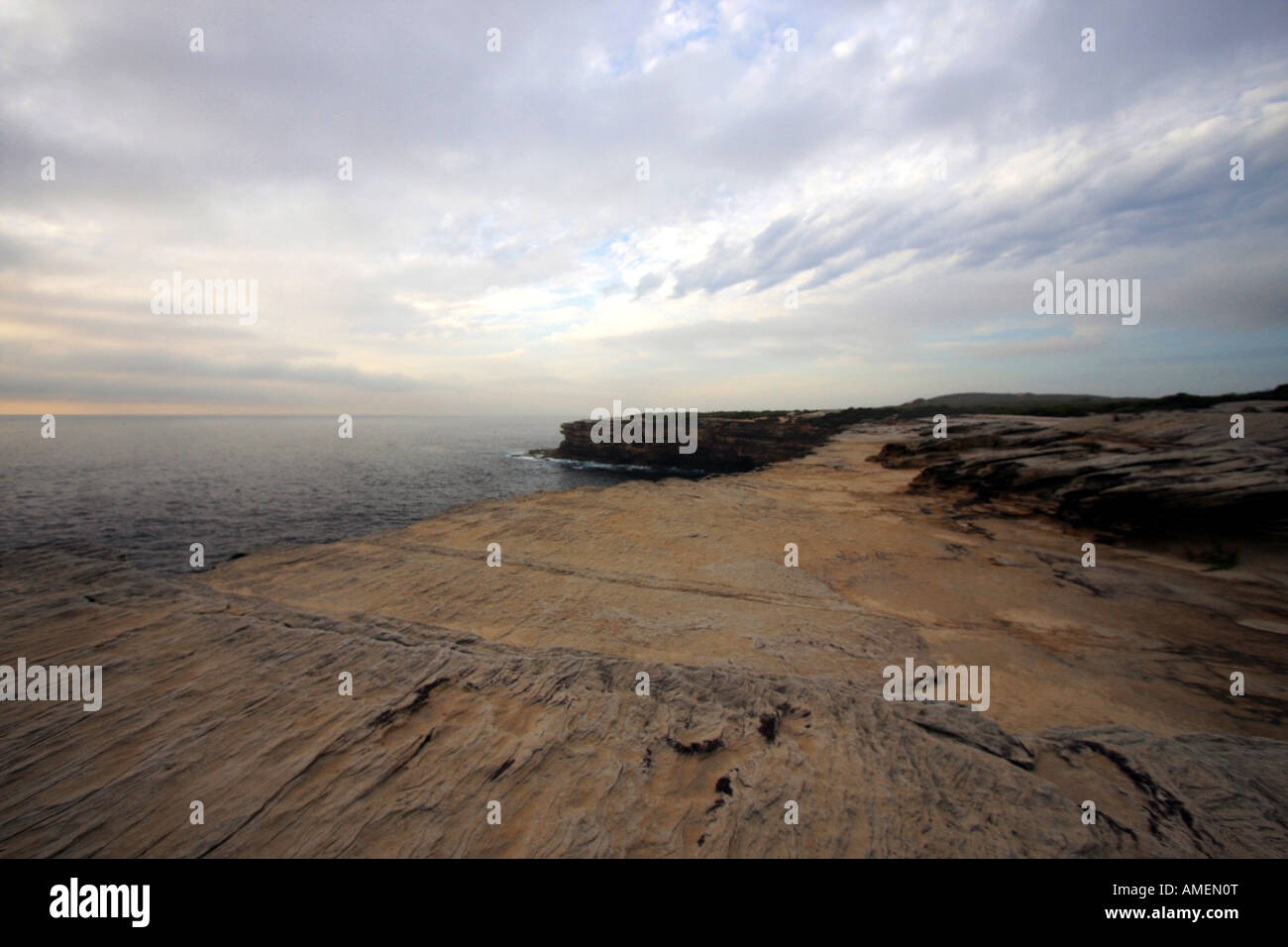 Klippe Fuß am Point Solander, Sydney Australia. Stockfoto