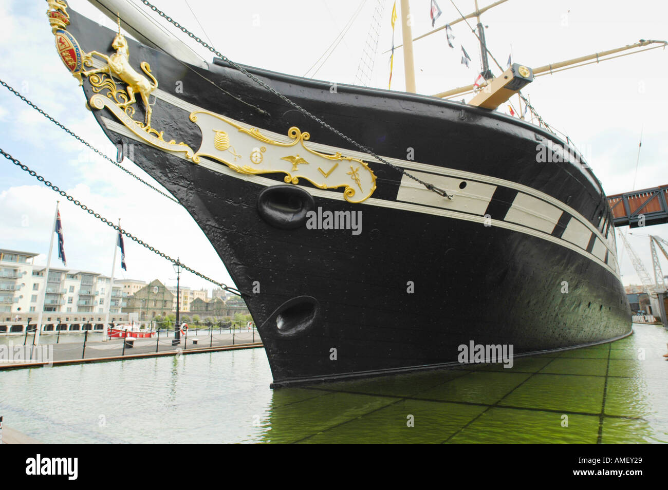 SS Great Britain gebaut von viktorianischen Ingenieur Isambard Kingdom Brunel in Bristol Docks England UK GB abgebildet Stockfoto