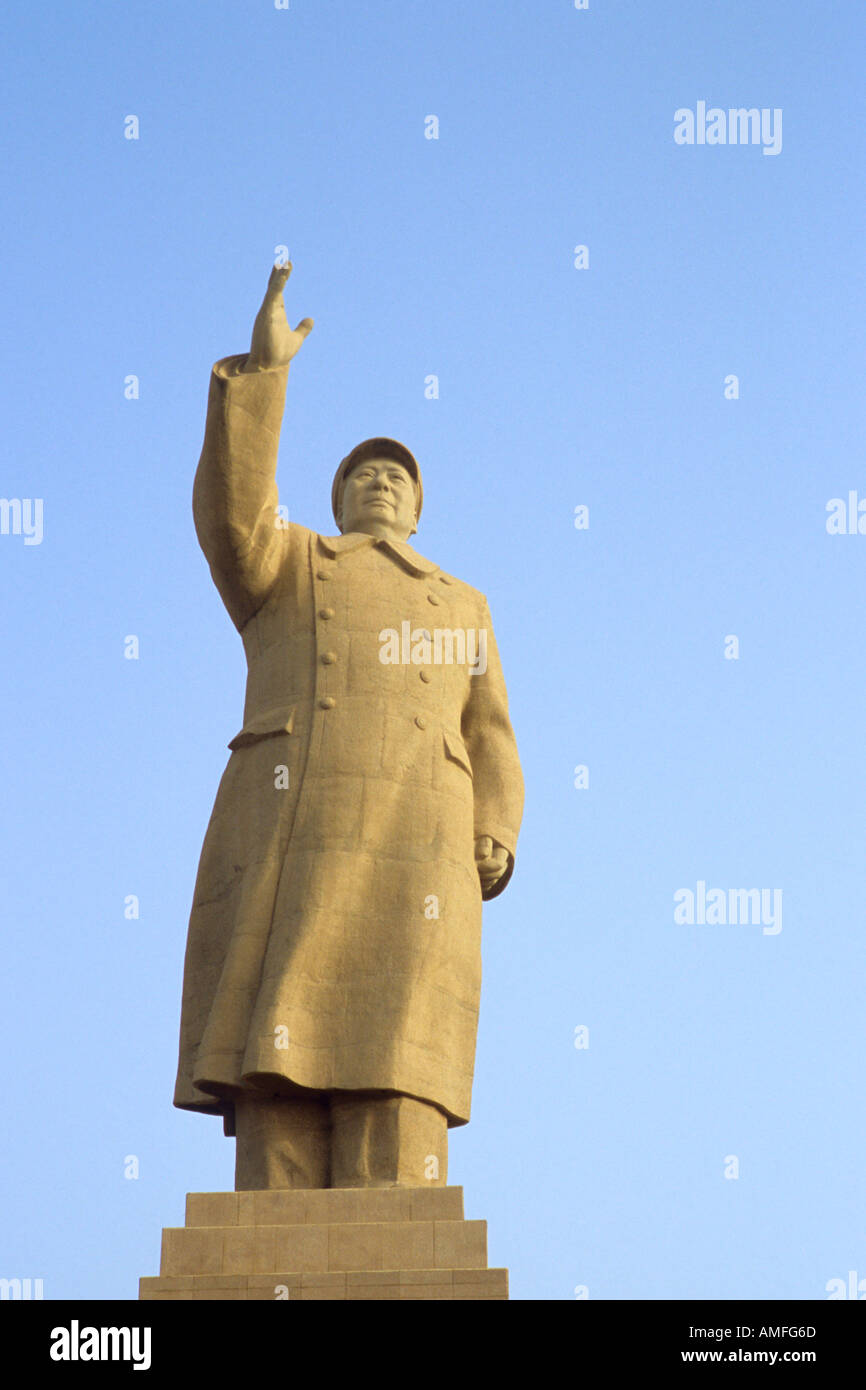 China Xinjiang Provinz Kashi Mao Zedong statue Stockfoto