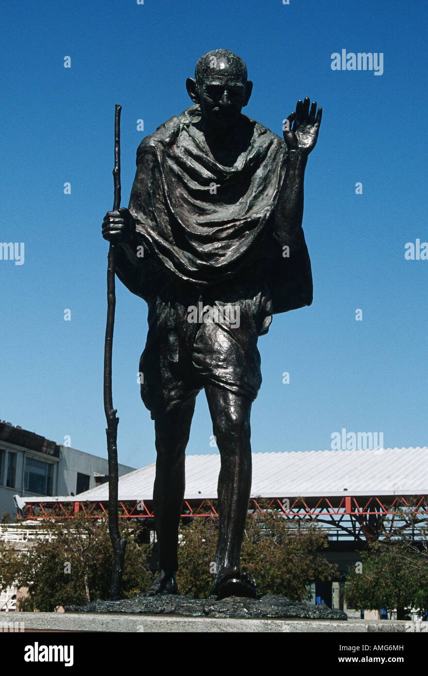 Statue von Mahatma Gandhi, San Francisco, Kalifornien, USA Stockfoto