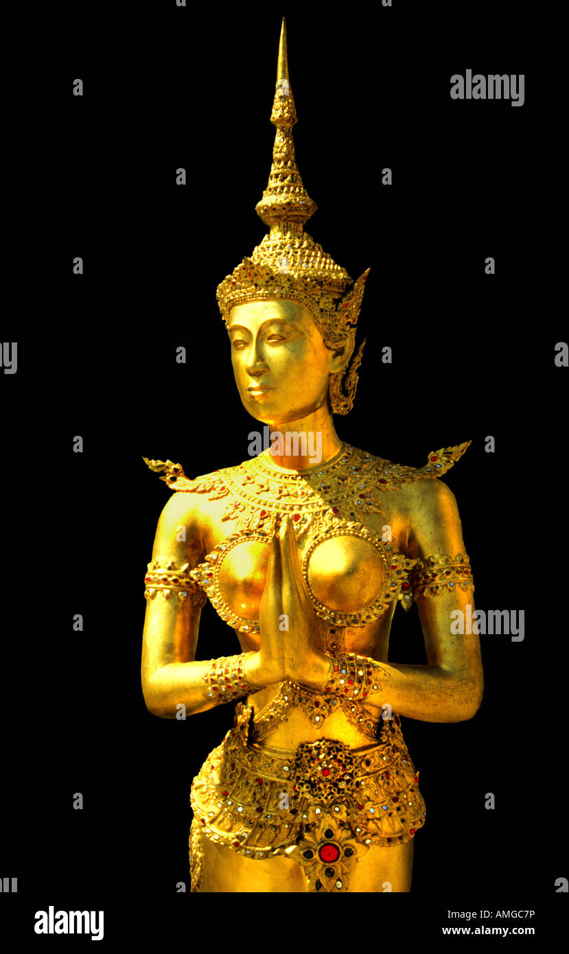 Wat Phra Kaew - Tempel des Smaragd-Buddha - Grand Palace Bangkok Thailand Stockfoto