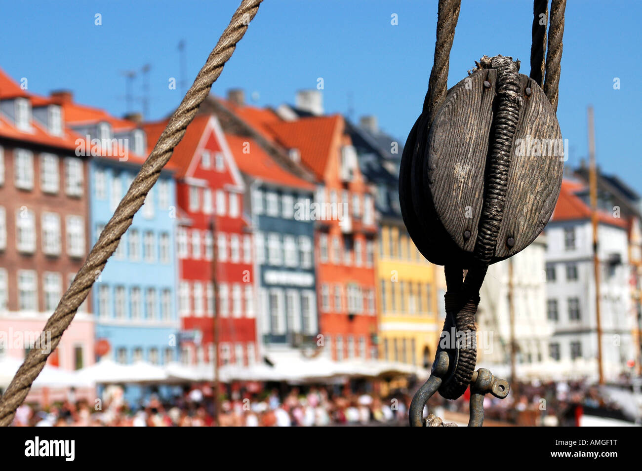 Nyhavn Kanal, Kopenhagen, Dänemark Stockfoto