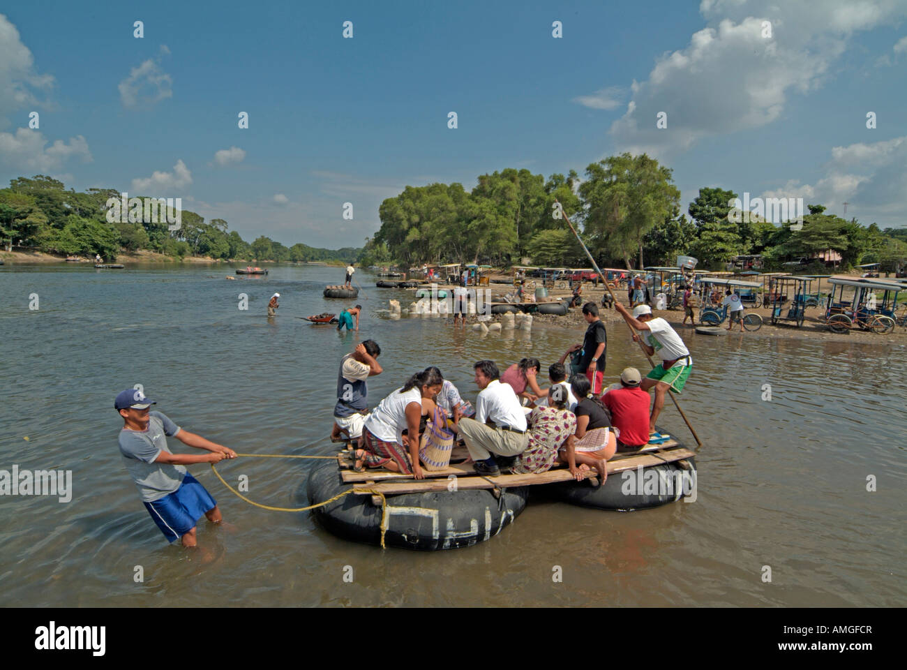 Südgrenze Mexikos wurde vor kurzem von extrem gewalttätigen Verbrechen von Mara Salvatrucha Gruppemitglieder geplagt Stockfoto