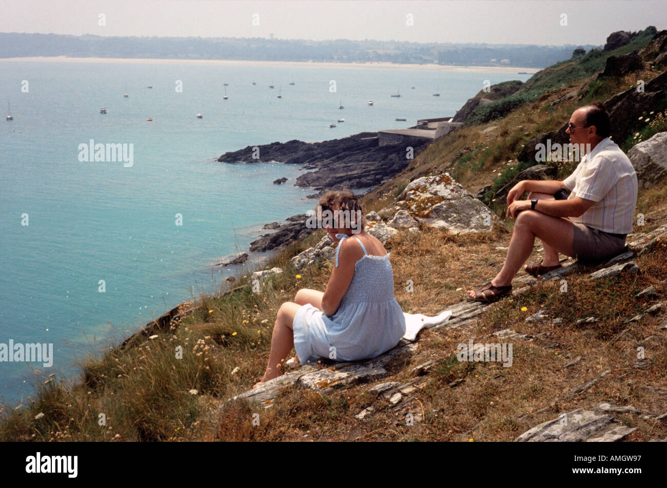 St. Cast Cotes du Nord Brittany France Stockfoto