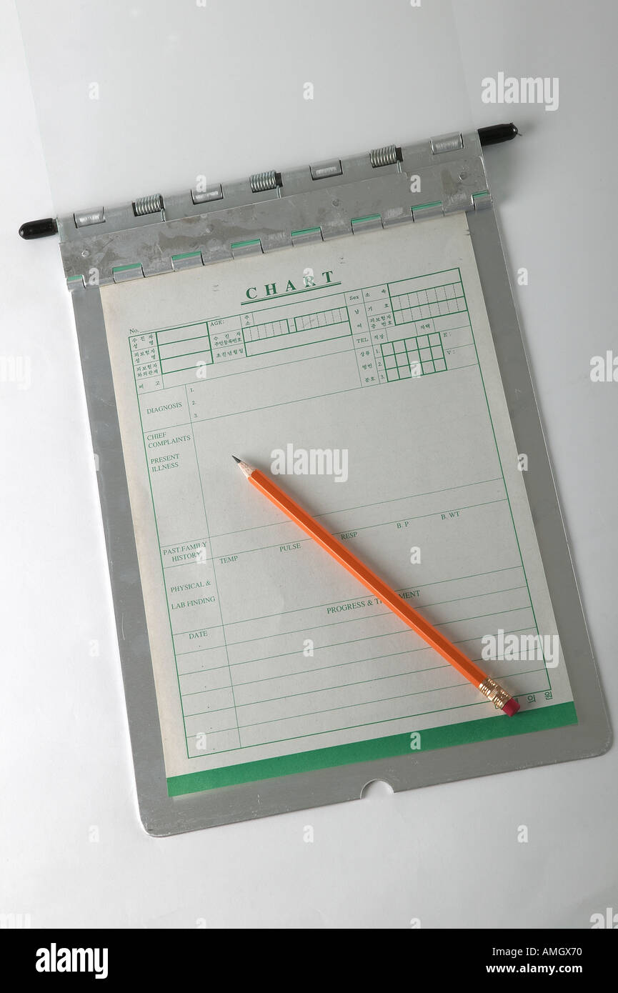 Medizinischen Diagramm Stockfoto