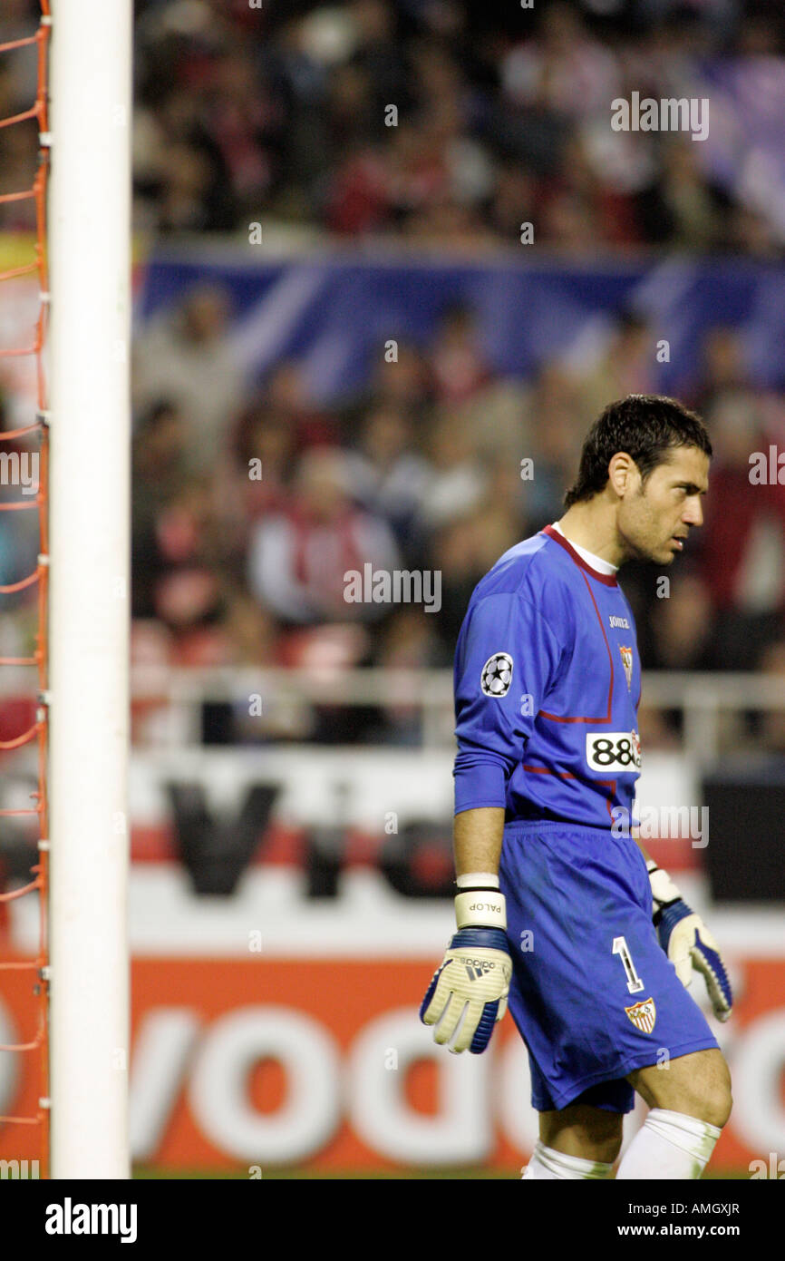 Andrés Palop, Sevilla FC-Torhüter. Stockfoto