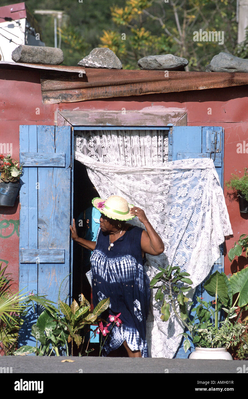 Französische Antillen (FWI), Guadeloupe, Basse-Terre, Route De La Traversee Stockfoto