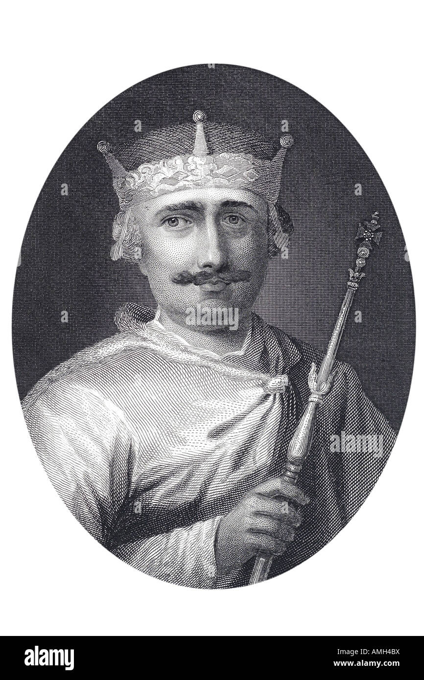 William II Rufus rote 1056 1100 König England macht auch über Normandie und Einfluss in Schottland mit rotem Gesicht aussehen rücksichtslosen r Stockfoto