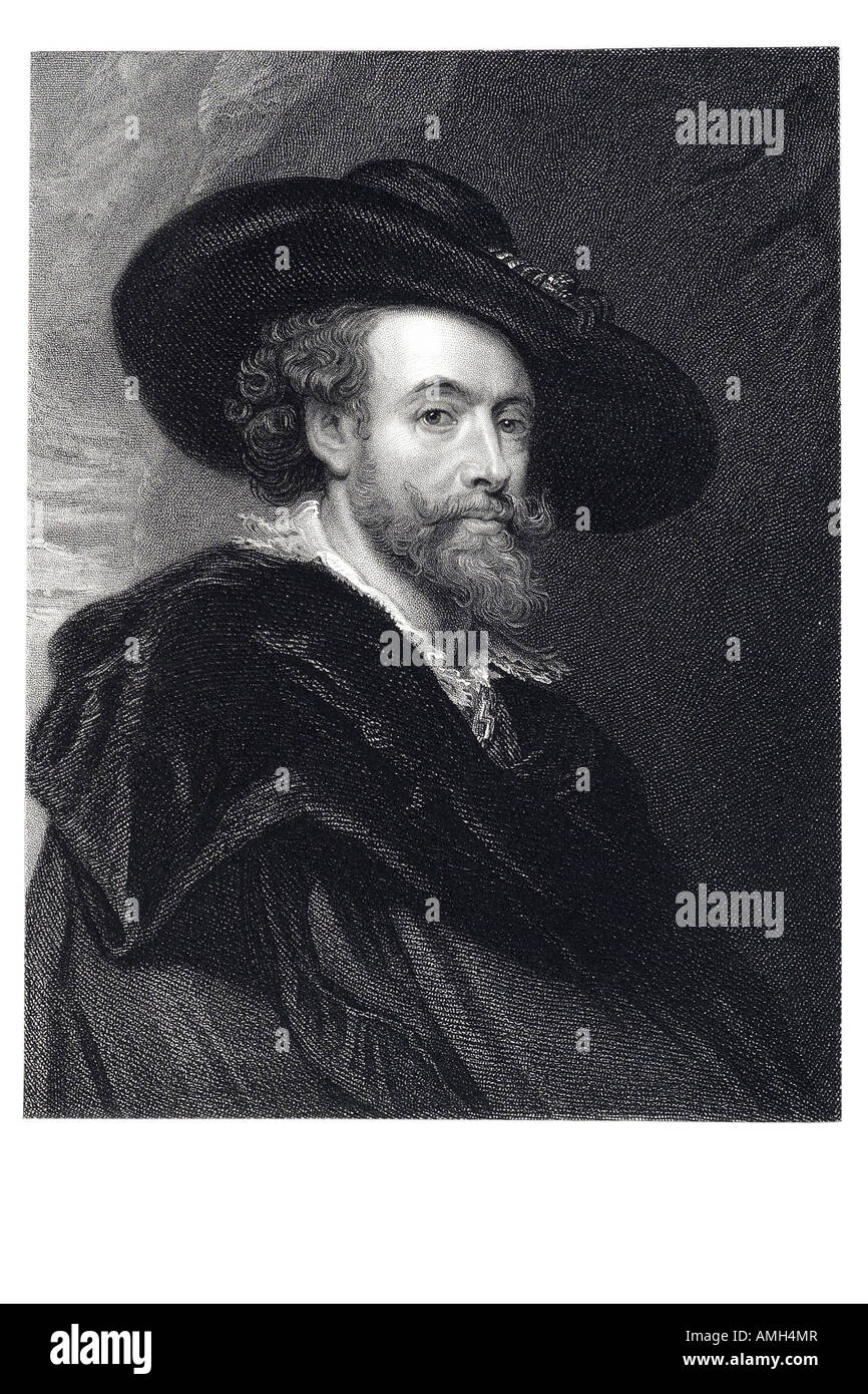Rubens 1577 1640 flämische Maler Barockstil Gegenreformation Altarbild Porträt Landschaft Geschichte Malerei myt Stockfoto