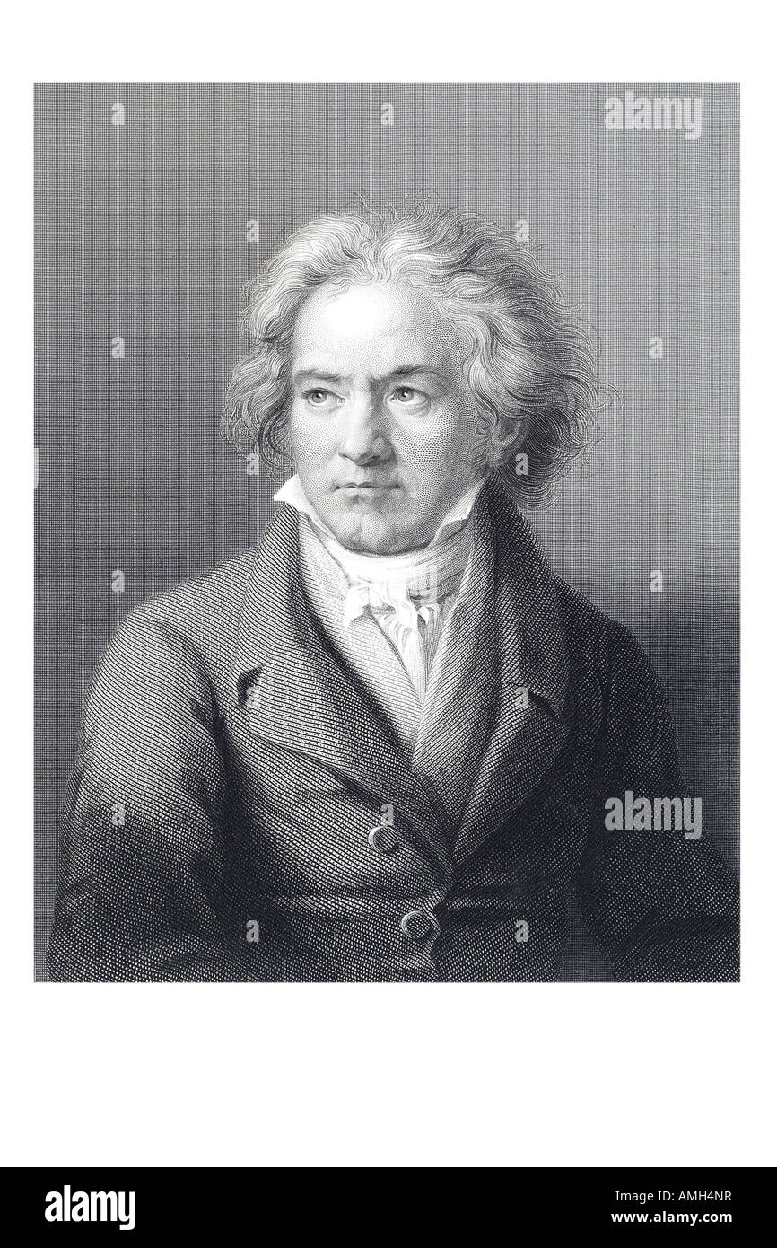Ludwig Van Beethoven 1770 1827 Komponist virtuoser Pianist klassisch romantischen respektiert einflussreichere Komponisten hören Taube schrittweise Stockfoto Ludwig Van Beethoven 1770 1827 Komponist virtuoser Pianist klassisch romantischen respektiert einflussreichere Komponisten hören Taube schrittweise Stockfoto