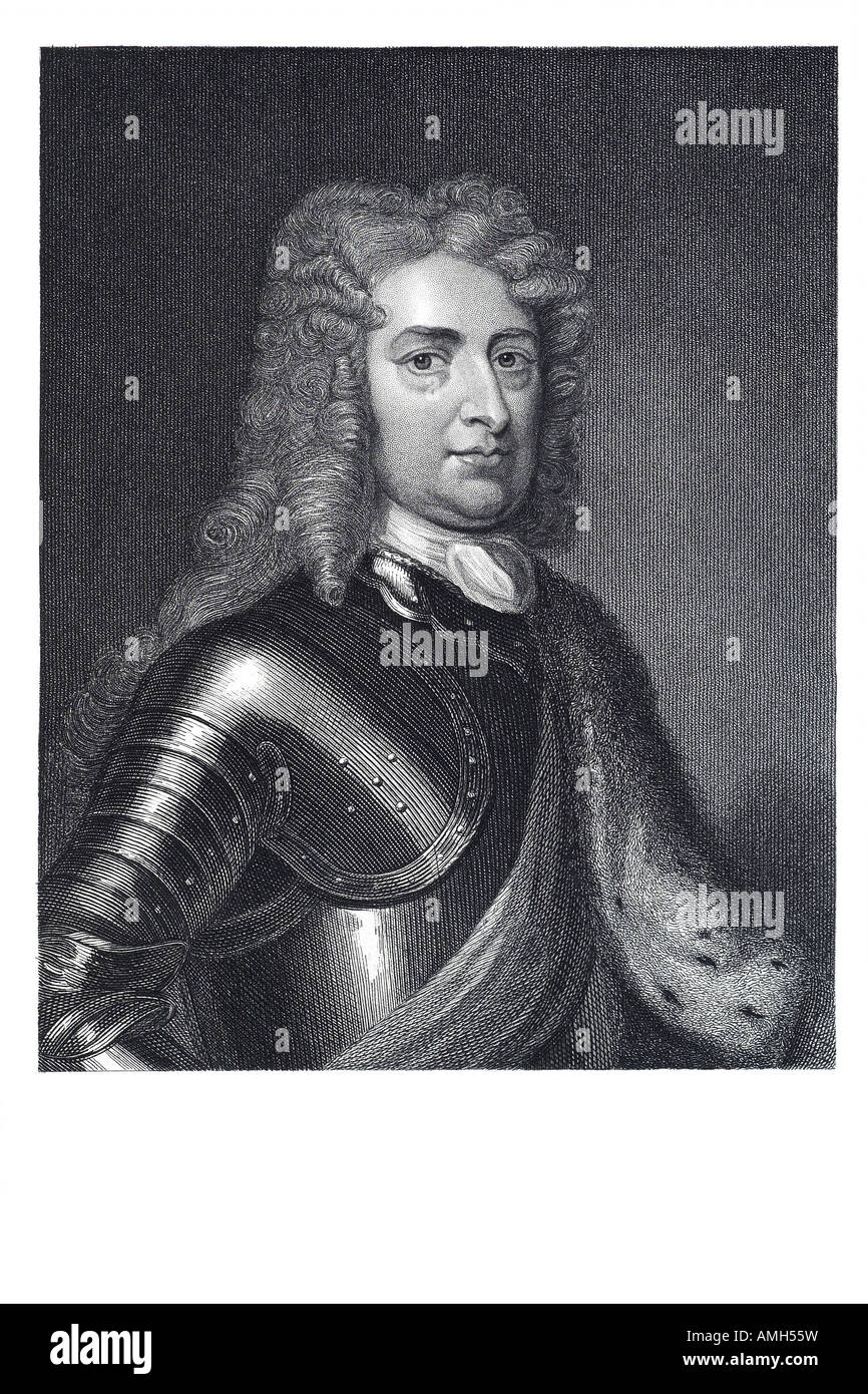 John Churchill Herzog Marlborough englischer Soldat 1650 1722 Rüstung erblichen Titel britische Adel Peerage England erste Herzogtum Stockfoto