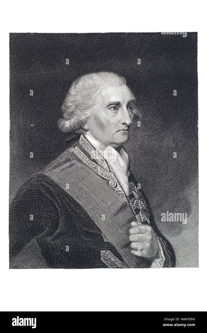 Admiral George Brydges Rodney, 1. Baron KB 1719 1792) britischer Marineoffizier Kommandanten Commodore sieben Jahre Krieg Baronet Ameri Stockfoto