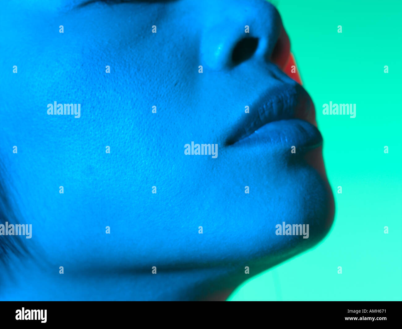 abstrakte weibliches Gesicht Stockfoto