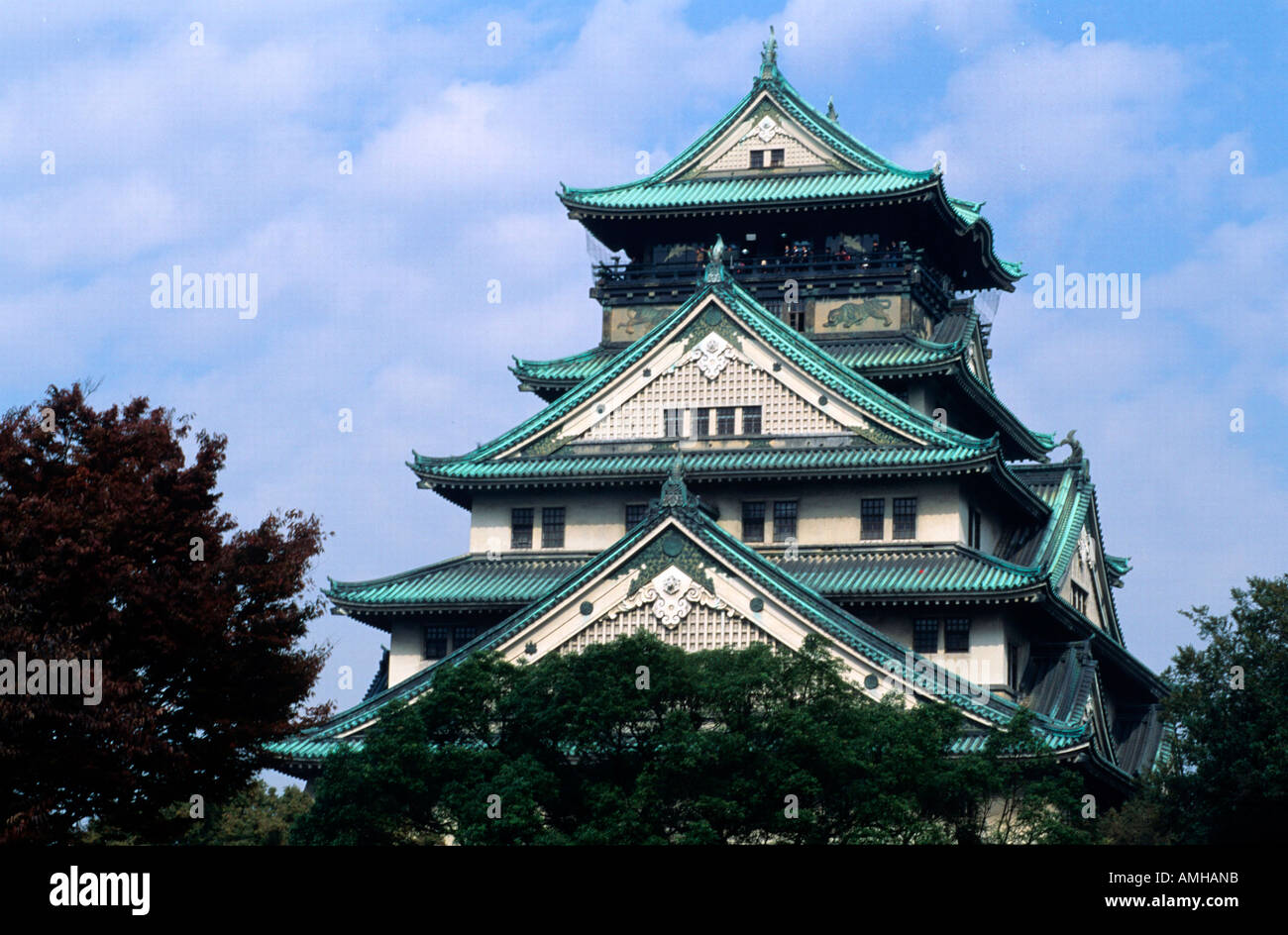 Japan, Kansai, Osaka, Burg Stockfoto