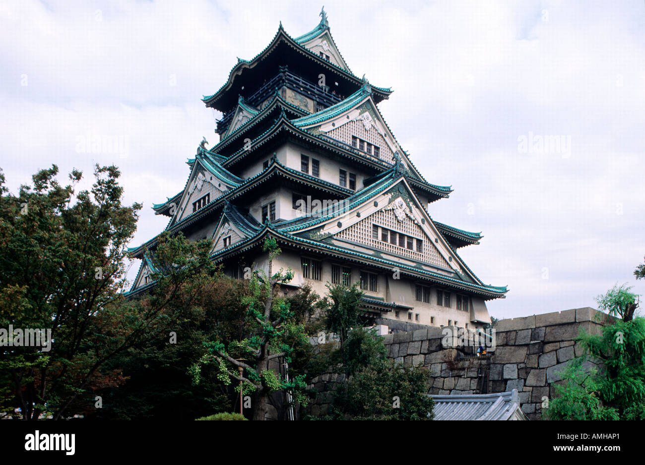 Japan, Kansai, Osaka, Burg Stockfoto