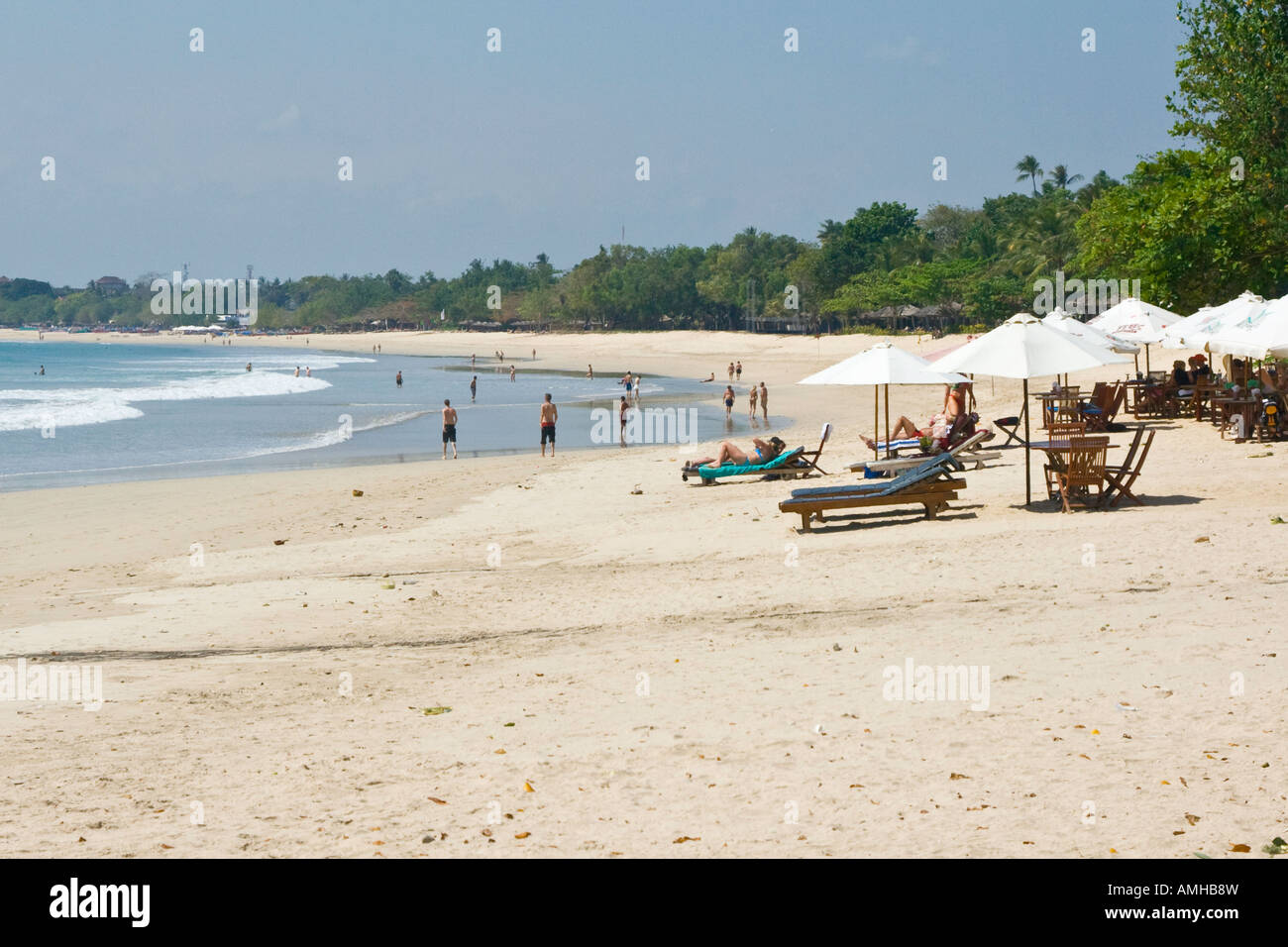 Meer Strand von Jimbaran Bay Bali Indonesien Stockfoto