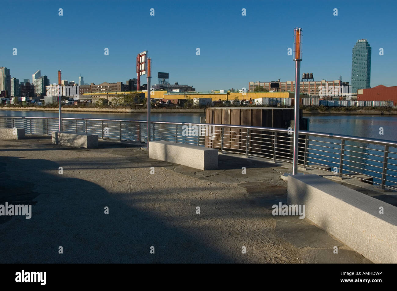 Newtown Creek Nature Trail in Greenpoint Brooklyn in New York City Stockfoto