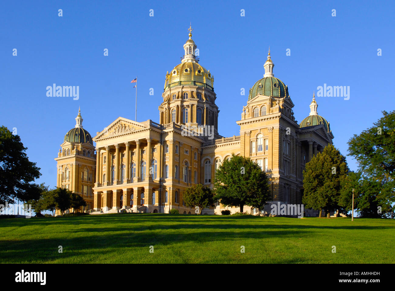 Das State Capitol Building in Des Moines Iowa IA Stockfoto