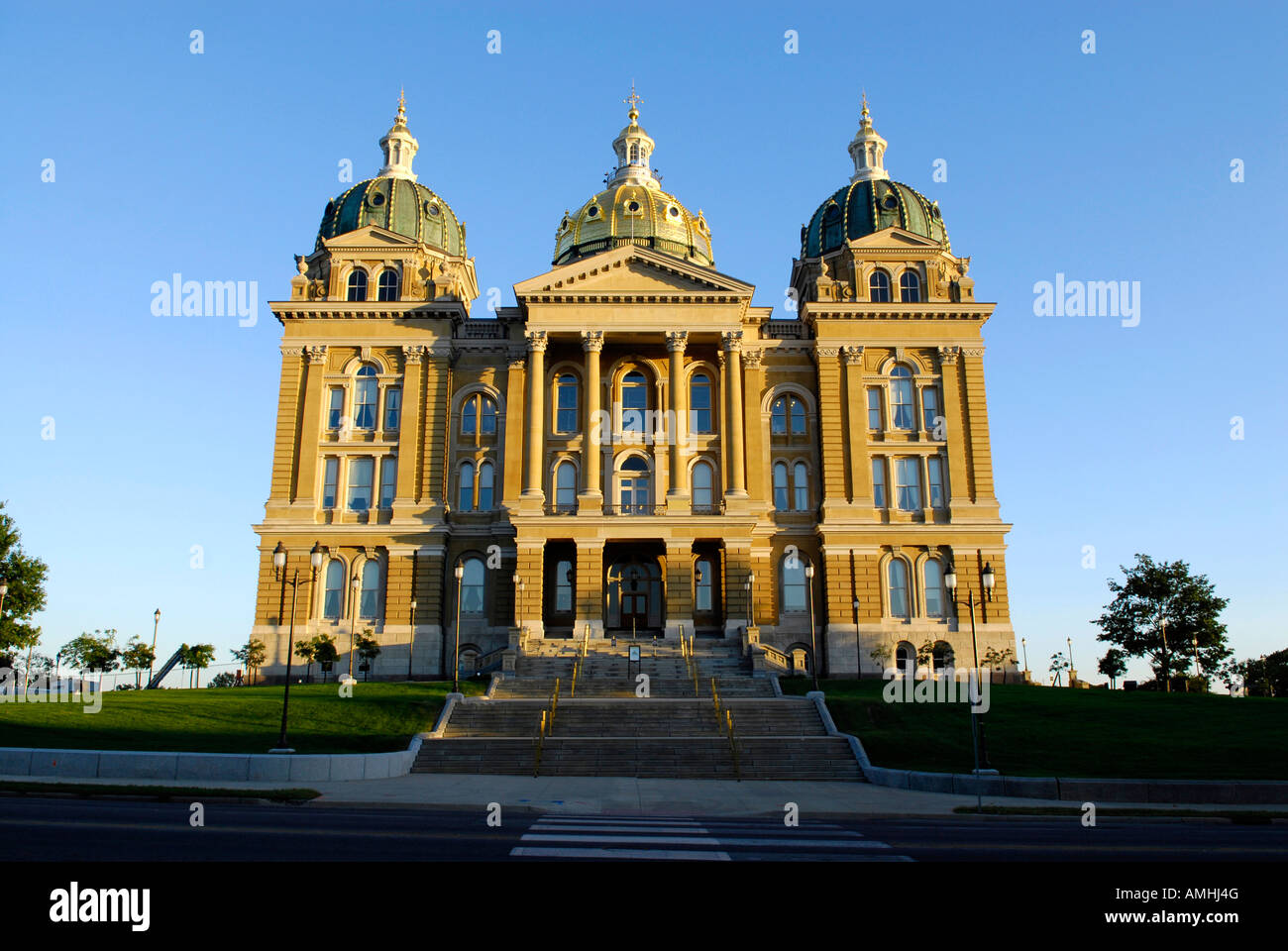 Das State Capitol Building in Des Moines Iowa IA Stockfoto