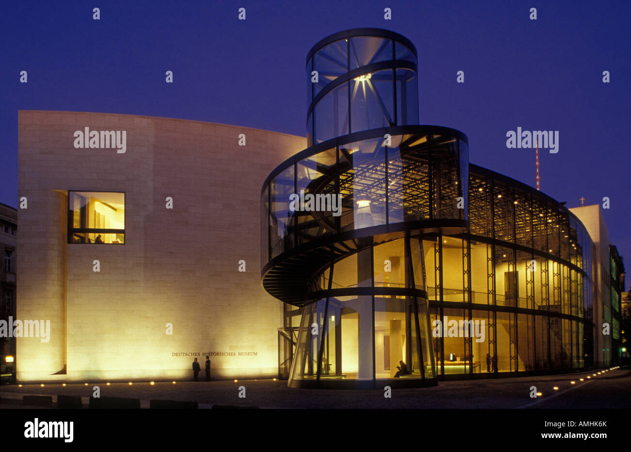 Erweiterung und Eingang des deutschen historischen Museums in Berlin von dem Architekten Ieoh Ming Pei. Deutschen historischen Museum. DHM. Stockfoto