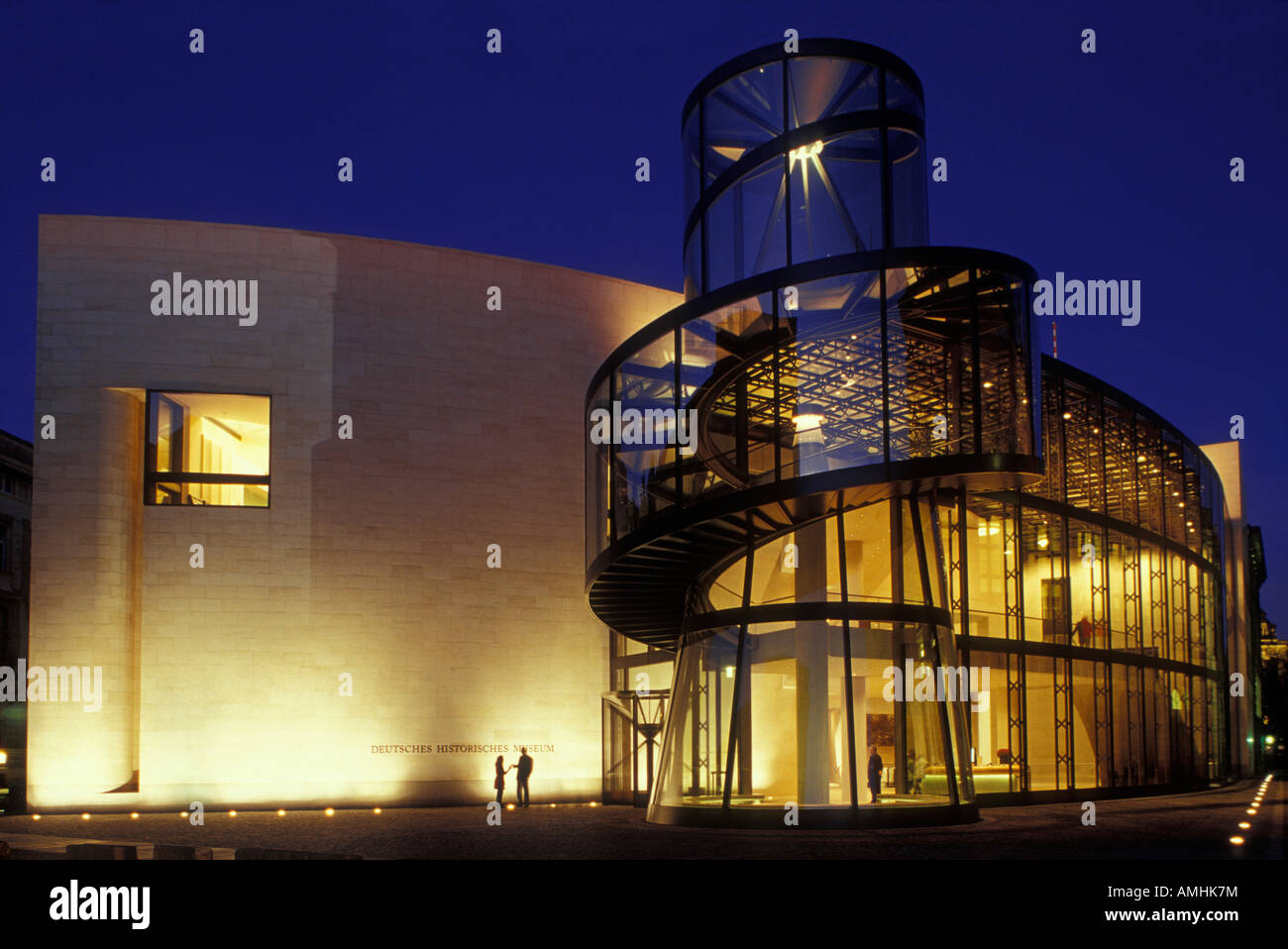 Erweiterung und Eingang des deutschen historischen Museums in Berlin von dem Architekten Ieoh Ming Pei. Deutschen historischen Museum. DHM. Stockfoto