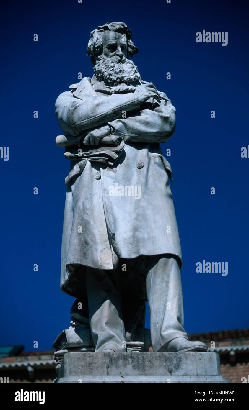Venedig, Stadtteil San Marco, Campo Santo Stafano, Denkmal Nicolo Tommaseo, Schriftsteller Stockfoto