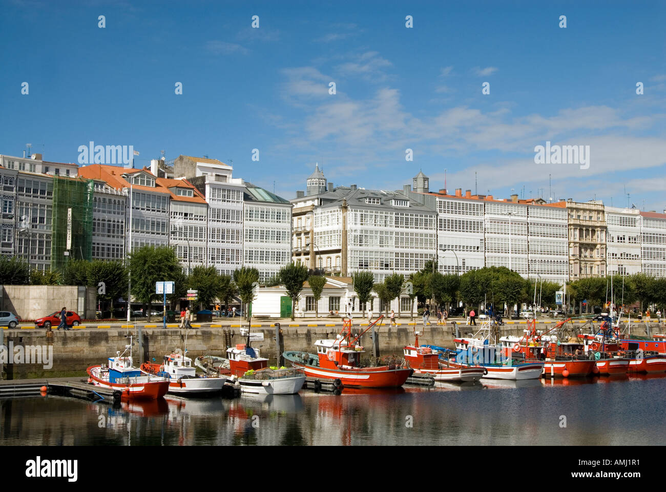 Hafen von La Coruna Galizien Spanien Stockfoto