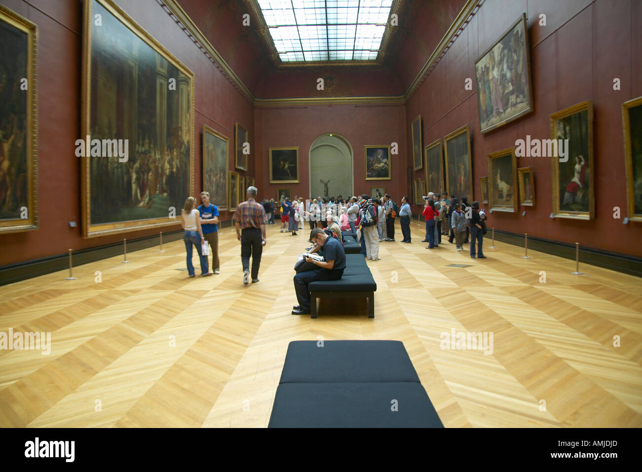 Europäische Galerie im Museum Louvre Paris Frankreich Stockfoto