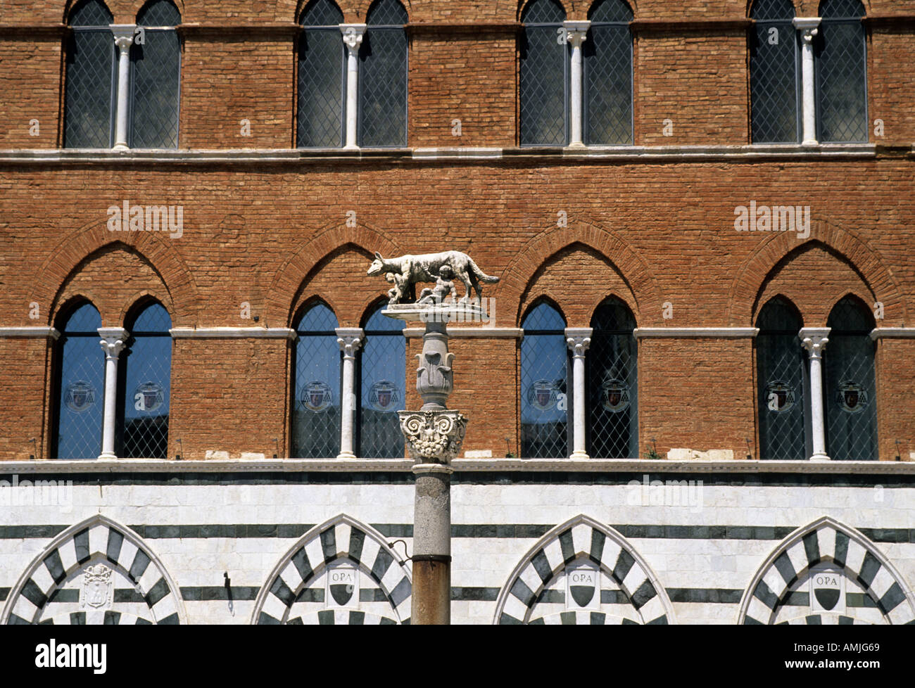 Statue von Remus, Siena, Toskana, Italien Stockfoto