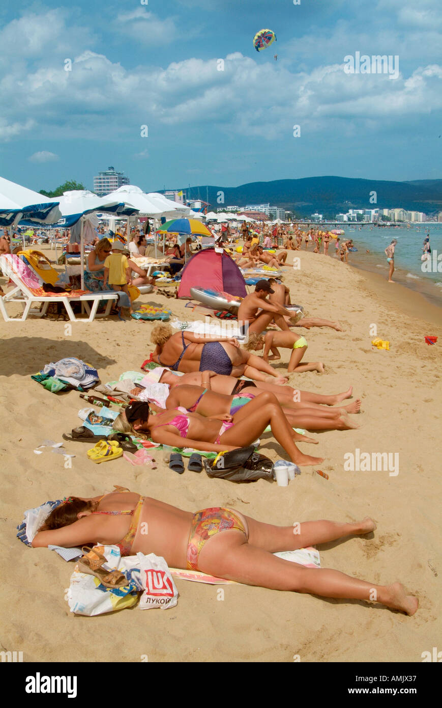 Sonnenstrand Bulgarien Völker Republik Narodna Republika Bulgariya Balkanhalbinsel Süd-Ost Europa Stockfoto