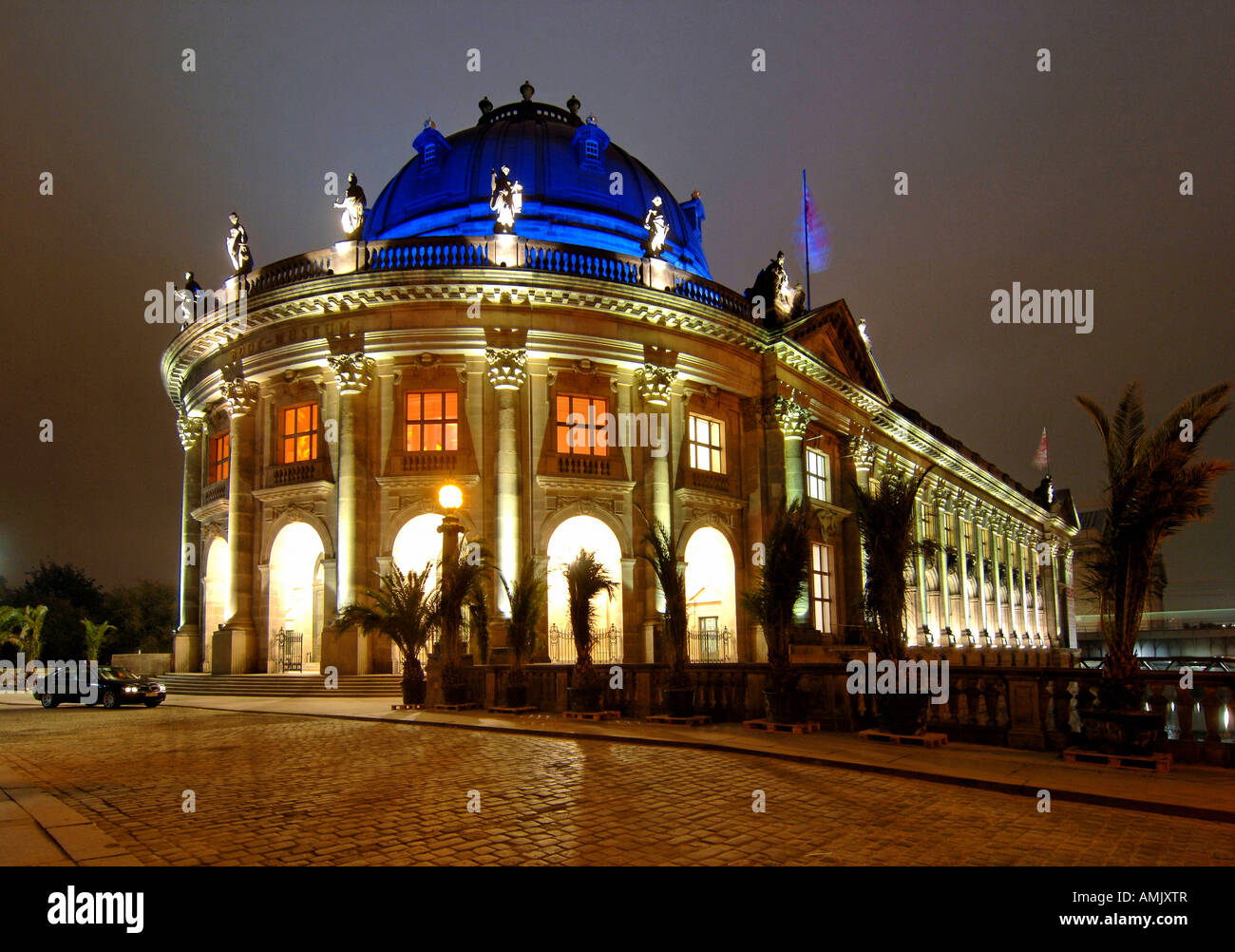 Das Bode-Museum beleuchtet für die - Festival der Lichter - in Berlin, Deutschland Stockfoto