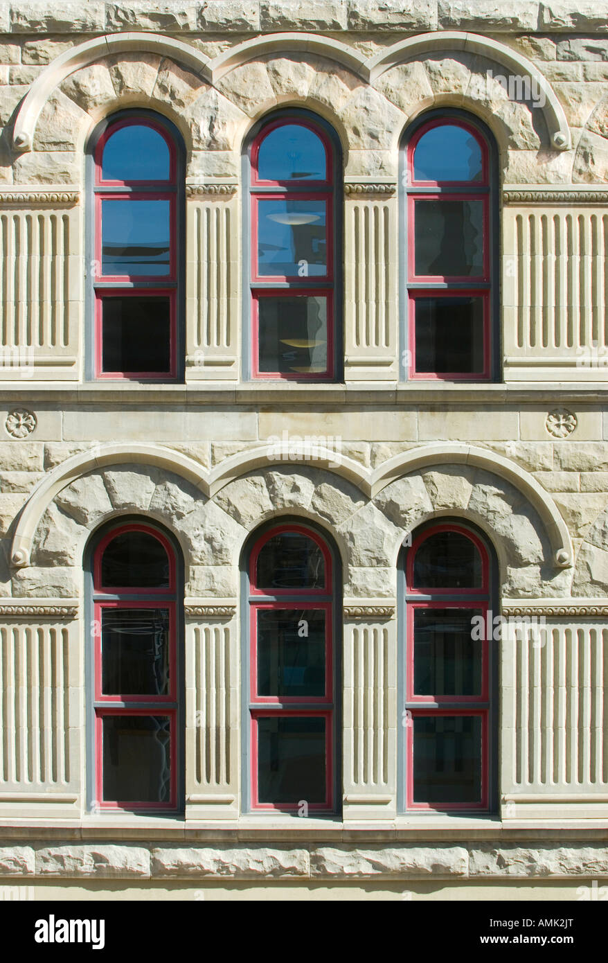 Sandstein Architekturdetail an Gebäude Stockfoto