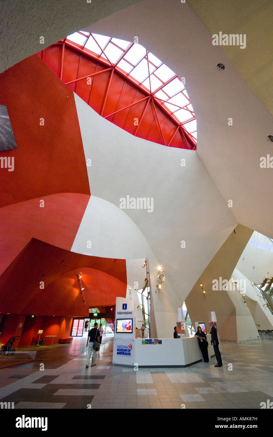 Innenraum des National Museum of Australia in Canberra Stockfoto