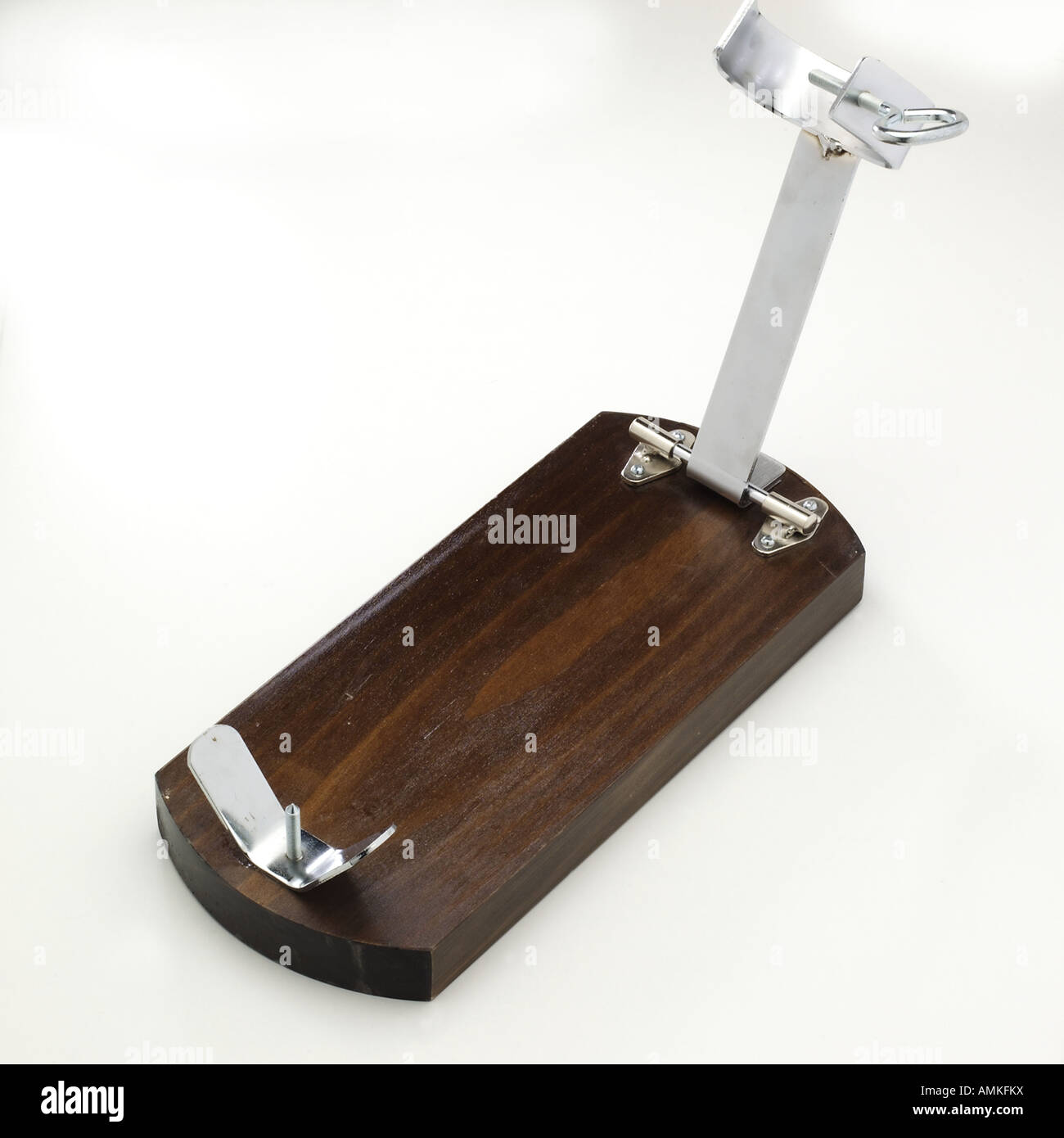 Jamonera Gerät, die trockenen Schinken hält Stockfoto