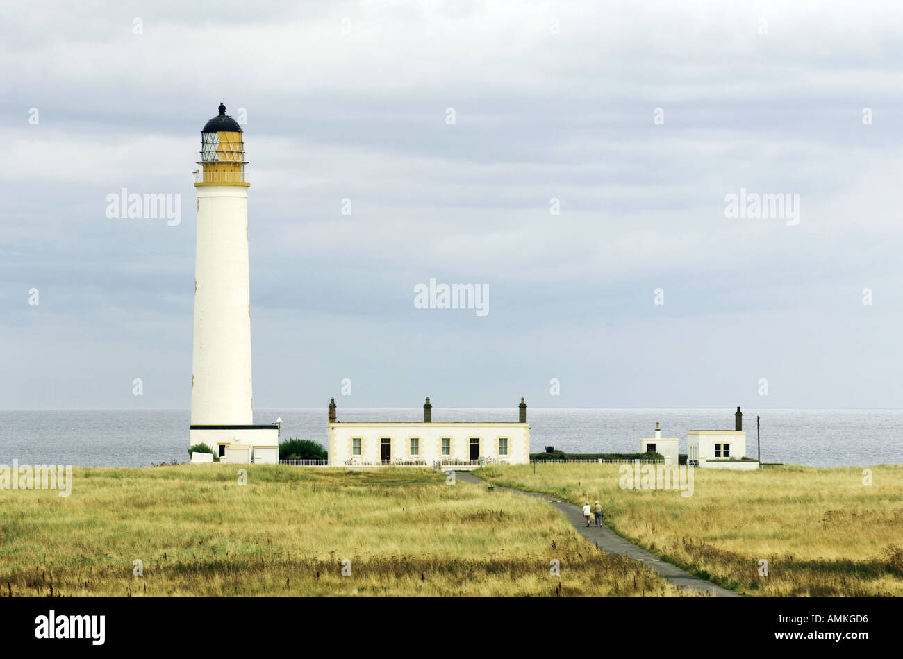 Scheunen-Ness-Leuchtturm in der Nähe von Dunbar, Region Lothian, Schottland Stockfoto