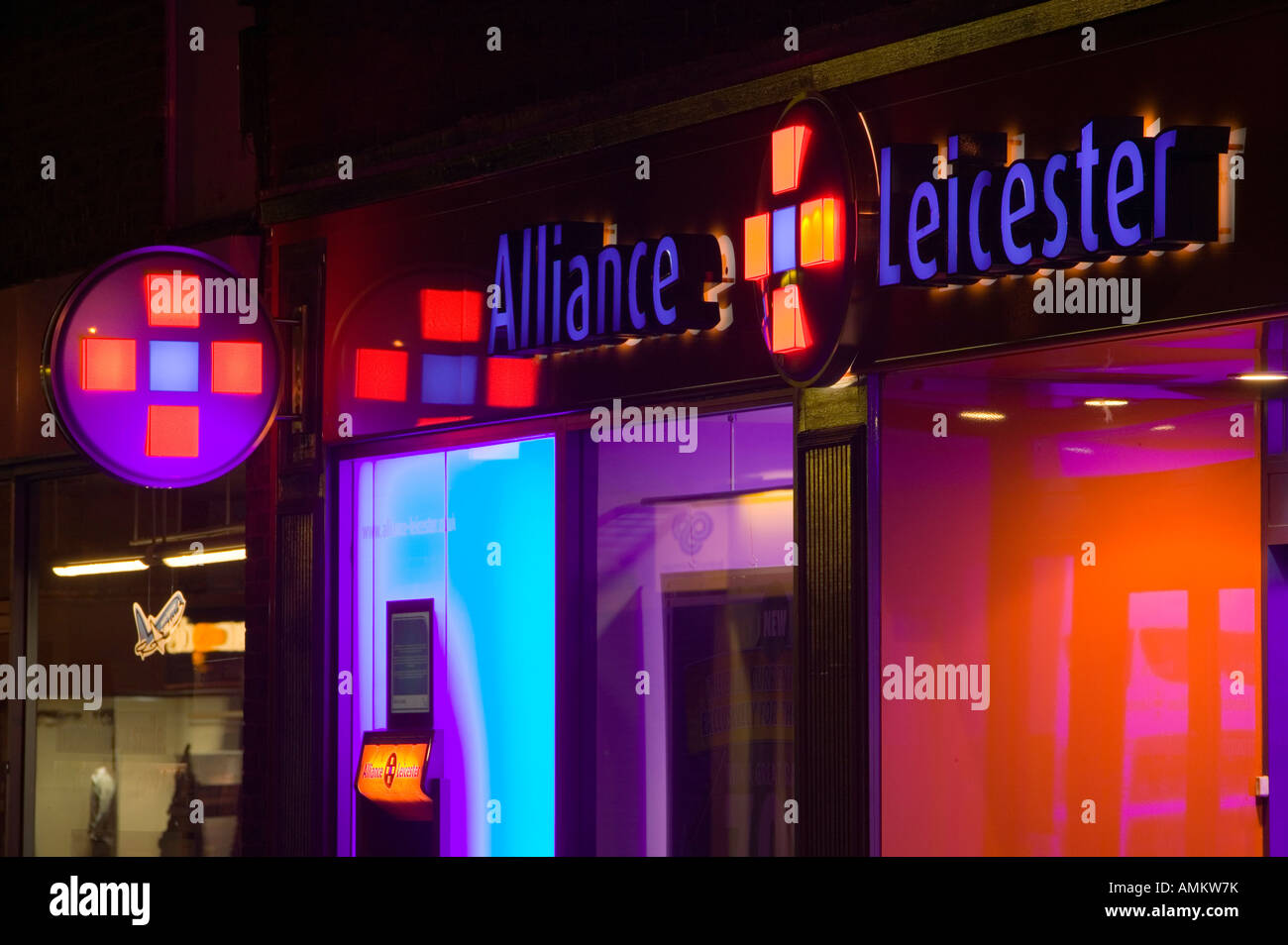 Alliance und Leicester Bausparkasse in Loughborough Leicestershire UK Stockfoto