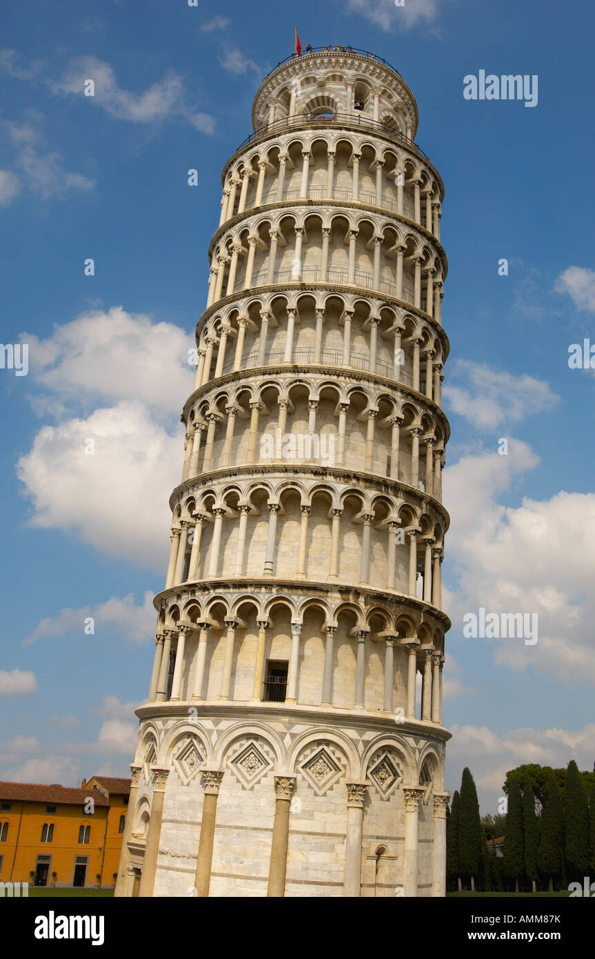 Schiefe Turm von Pisa, Piazza del Miracoli, Pisa Italien Stockfoto