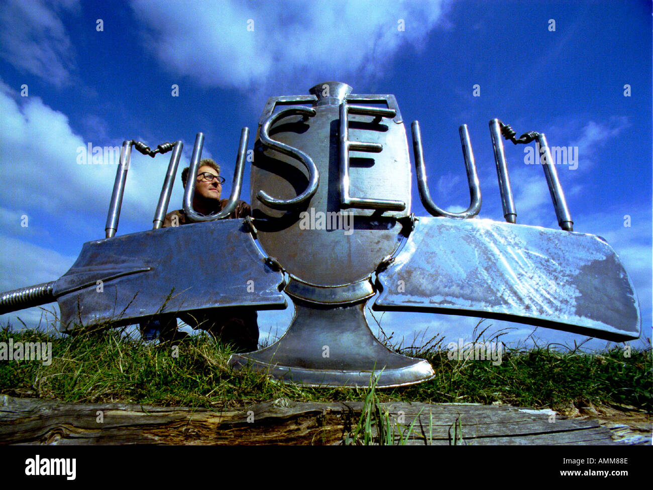 Skulptur für das MCC Museum The Lords Cricket Ground Stockfoto