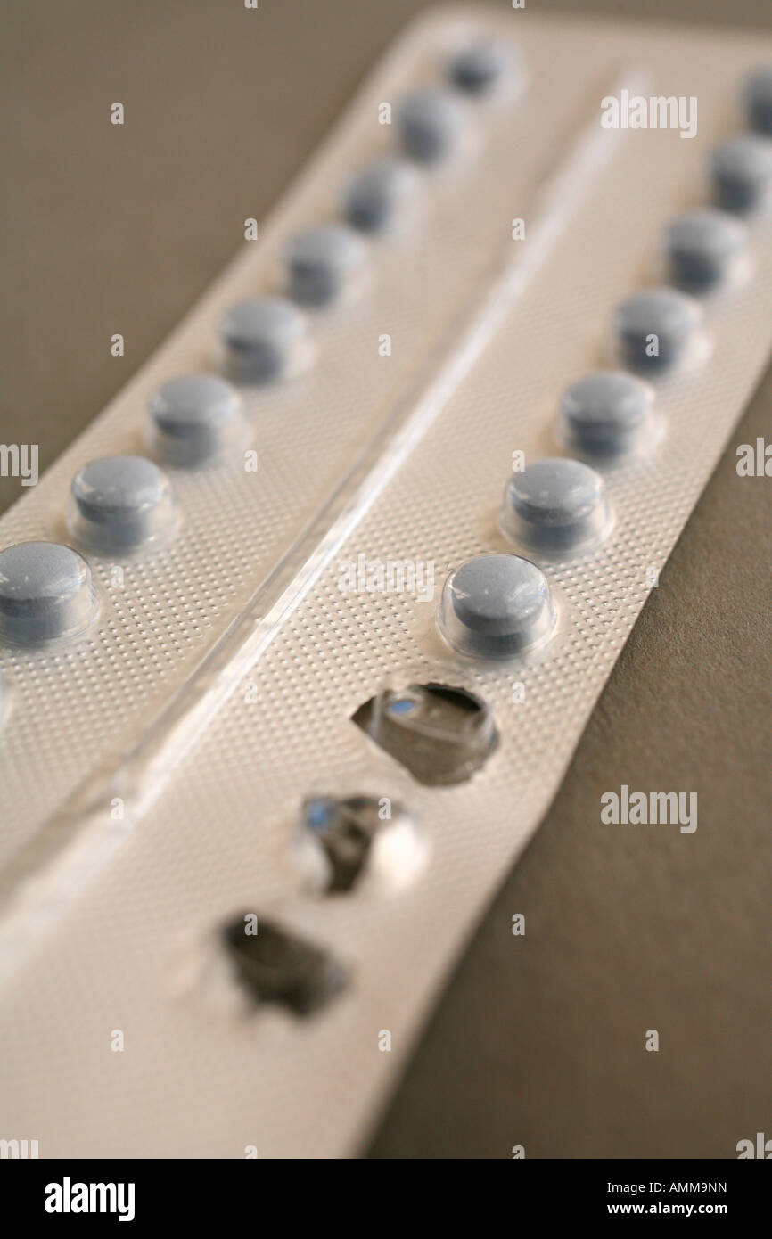 Antibaby-Pille Stockfoto